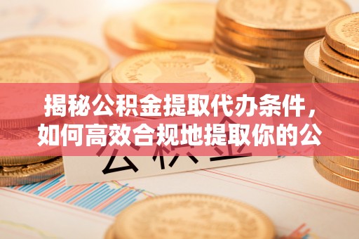 濮阳揭秘公积金提取代办条件，如何高效合规地提取你的公积金