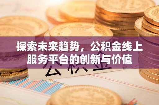 濮阳探索未来趋势，公积金线上服务平台的创新与价值