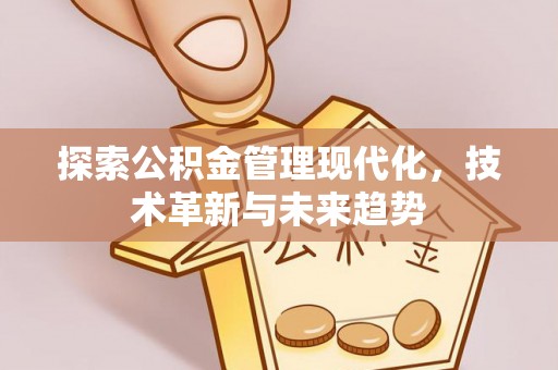 濮阳探索公积金管理现代化，技术革新与未来趋势