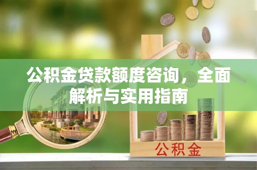 濮阳公积金贷款额度咨询，全面解析与实用指南