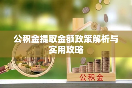 濮阳公积金提取金额政策解析与实用攻略