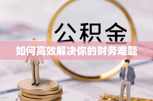 濮阳如何高效解决你的财务难题