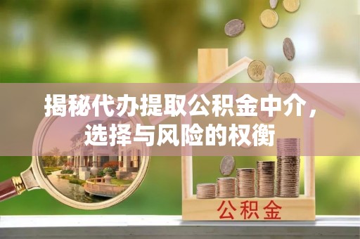 濮阳揭秘代办提取公积金中介，选择与风险的权衡