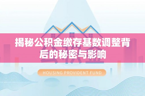 濮阳揭秘公积金缴存基数调整背后的秘密与影响