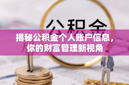 濮阳揭秘公积金个人账户信息，你的财富管理新视角