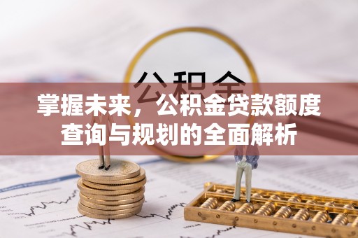 濮阳掌握未来，公积金贷款额度查询与规划的全面解析