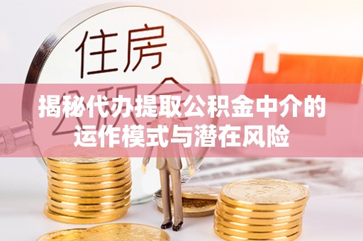 濮阳揭秘代办提取公积金中介的运作模式与潜在风险