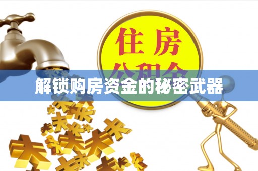 濮阳解锁购房资金的秘密武器