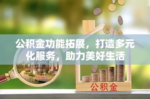 濮阳公积金功能拓展，打造多元化服务，助力美好生活