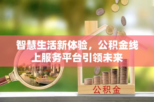 濮阳智慧生活新体验，公积金线上服务平台引领未来